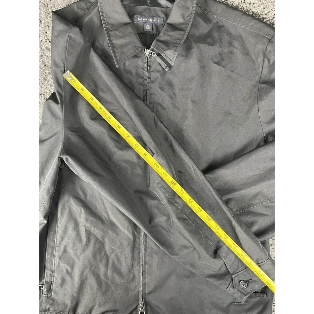 Banana Republic Mens Full Zip Black Tech Softshell Jacket XL